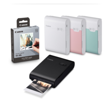 캐논 정품 셀피 스퀘어 SELPHY SQUARE QX10 포토 프린터 핸드폰 사진 인화기+XS-20L, 화이트