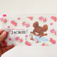 [바보사랑]베어스쿨 재키 지퍼케이스 (플라워)