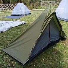 백패킹 텐트 차박 파이어 쉘터 1인용 동계 겨울 a형 Vzb 방수 경량 배낭 야외 등산, 초록, 01 green