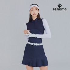 [레노마골프]21SS 여성 배색 반집업 냉감소매 티셔츠 RWTHK6155-925_G