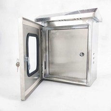 이중도어 분전함 배전함 방수 투명 스텐박스 완강기함, 1개, 400x300x250mm