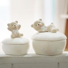 KOW494002소품 보석함(중) 곰돌이 테디베어 인테리어 하트