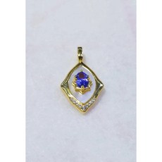 트렌디 여성 탄자나이트 탄생석 Tanzanite 펜던트