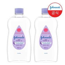 존슨즈 베드타임 베이비 오일, 500ml, 2개