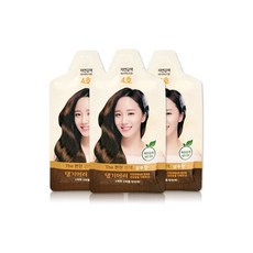 댕기머리 더편한 5분스피드염색 4호 자연갈색 30g x 3팩