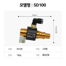 다기능 에어건 분사 흡입 기체 액체 고체 이물질 제거