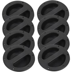 8pcs 오디오 스피커 액세서리 인핸들 블랙 플라스틱 손잡이 플러시 마운트 교체