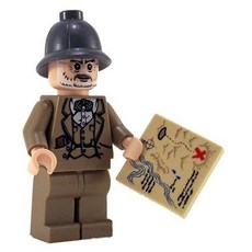 NMT LEGO 교수 Henry Jones 인디아나 존스 피규어 - P04420019BMDEK0, 기본