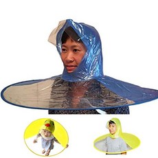 건강한 해피 헤드 핸즈프리 접이식 비옷 캡 비옷 우산, saleoop 본상품선택