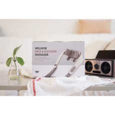 [웰와이즈] 무선 목 어깨 마사지기 안마기 WNM-2100
