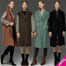 르오트 프리미엄 캐시미어울소재 이중지 핸드메이드 롱코트