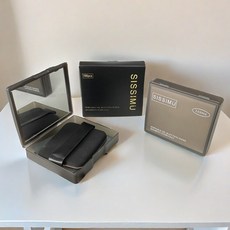 대나무 숯 특성 오일 흡수지 퍼프 쿠션 미러 케이스 / 번들거림 없이 산뜻한 페이스 유지, 5세트, 100매입