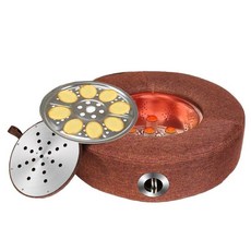 좌훈기 가정용 뜸방석 훈증 쿠션 좌훈방 엉덩이 찜질기 온열방석, 대형 레드+뜸쑥54개 (온도조절)