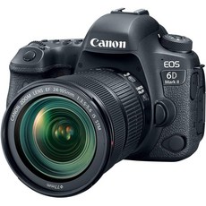 캐논 EOS 6D 마크 II SLR 디지털 카메라 (26.2 메가 픽셀 7.7 cm (3 인치) 디스플레이 DIGIC 7 Wi-Fi, 단일상품