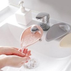 아트박스/브리스크스타일 실리콘 수도꼭지 연장 탭 어린이 손씻기, 1개, 그레이