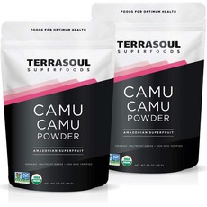비타민 Terrasoul Superfoods Organic Camu Camu Powder 7 Oz (2 Pack), 단일상품, 단일상품