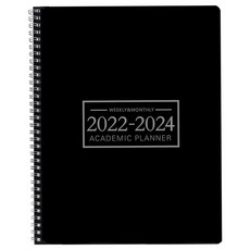 2023 다이어리 2023년 다이어리 일일 캘린더 플래너 노트 주간 월간 학업 일정, 2022년 크리스마스 - 2024년 6월