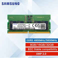 삼성 DDR5 RAM 4800MHz 5600MHz 8GB 16GB 32GB SODIMM CL40 1.1V SO-DIMM 262 핀 노트북 RAM 메모리 모듈, 06 2x16GB