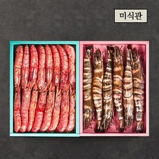 크랩 혼합 선물세트 (킹타이거새우 1kg/6-8미+홍새우1kg/15-17미), 없음, 1개