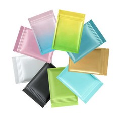 비닐 포장 봉투 100장 택배봉투 파스텔톤 핑크 무지개 컬러, 1. 무지개광택 7x10CM, 100개