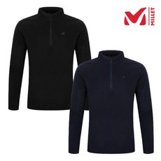 밀레 MILLET (겨울) 남성 남자 부드럽고 따뜻한 두툼한 플리스 원단의 깔끔한 디자인 긴팔 집업 티셔츠