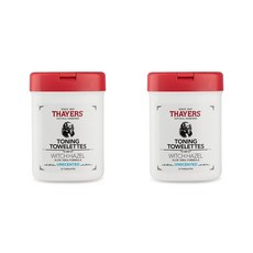 Thayers Witch Hazel 세이어스 위치하젤 알로에 베라 토너 토닝 티슈 패드 언센티드 25장 2팩