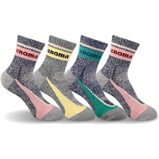 renoma 女士運動登山中筒襪套組 REW-38, 黃色+薄荷綠+粉色 2雙