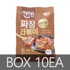 동원 떡볶이의신 짜장 라볶이 372g x10개 (1box) 짜장라볶이 떡볶이 간편조리 한끼식사 간식 분식, 10개