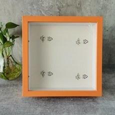 거실액자 깊이 3cm 3 차원 작품을 표시하는 나무 사진 프레임 북유럽 DIY 3D 그림 장식, Orange Frame_A4 21X30cm, 49.Orange Frame - A4 21X30cm