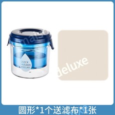 대용량 유청분리기 꾸덕메이커 그릭요거트만들기 메이커 2.4L, 라운드 + 여과포 1개, 1개
