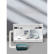 반려 동물 개 고양이 목욕 건조 상자 건조기 드라이, 03 건조박스+저소음건조기[세트], 1개