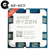 AMD 라이젠 5 7500F R5 3.7GHz 6 코어 12 스레드 CPU 프로세서 5NM L3 = 32M 100 000000597 소켓 AM5 쿨, 한개옵션0