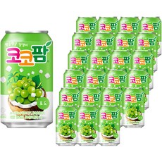 코코팜 탱글탱글 알갱이 포도, 340ml, 24개