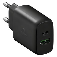 신지모루 오피디 25W GaN 듀얼포트 PPS 초고속 PD 충전기, 블랙, 1개 블랙, 1개