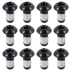 EASTERN POWER 12 Pcs Bicycle Disc Brake Bolts MTB Rotor Bolts 6-Bolt M5x10mm Brake Bolts Mountain B, Red_One Size, Red_One Size