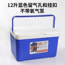 밑밥통 경량 산소기 작은캐리어 물고기통 살아있는미끼 통 충전 새우기르기 낚시상자 휴대용, T06-F19-12리터블루 미포함 산소펌프 불가능 거기