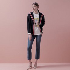 [온앤온] 컬러 포인트 후드 가디건 NK9SD127