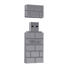 네이어른스 8Bitdo USB 무선 리시버 블루투스 조이패드 수신기 닌텐도 스위치 연결 어댑터 실버, 8Bitdo 실버