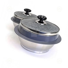윤망찌 곱돌솥 키친아트 자연석 돌뚜껑 15CM 3인용