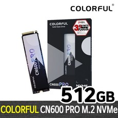 COLORFUL CN600 PRO M.2 NVMe 512GB 디앤디컴 내장 SSD 저장장치, 512GB x 1개