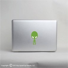 Green Alien Apple Head Macbook Pro Skin Vinyl Decal Sticker/13568274, 상세내용참조