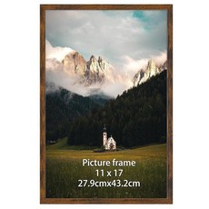 Giftgarden 27.9 x 43.2cm(11 x 17인치) 사진 프레임 화이트 27.9 x 43.2cm(1, 11x17, 브라운