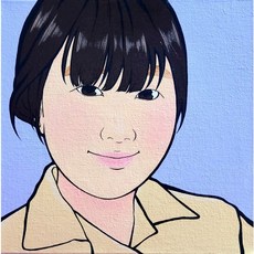 손그림 팝아트 초상화 캐리커쳐 캔버스 액자 기념일.연인.가족.