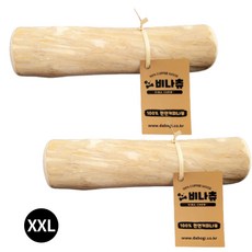 비나츄 XXL 2P 강아지 장난감 이갈이 커피우드스틱 40kg이상
