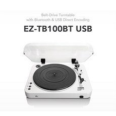 ENZER (엔저) EZ-TB100BT USB녹음 블루투스 LP턴테이블, 단품 - enzer