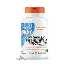 Doctor's Best MK 7 Natural Vitamin K2, 5개, 60정