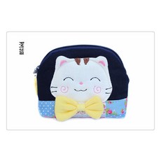 동전지갑 대만 고양이귀여운 순면 수공 애니메이션 고양이 동전케이스 미들사이즈가방 카드지갑