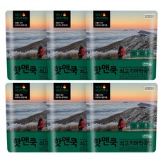 이지밥 핫앤쿡 쇠고기미역국밥 비화식 발열도시락 전투식량 비상식량 등산도시락, 100g, 6개