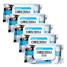 불스원 다용도 크리너 티슈 70매 X 5개, 70개