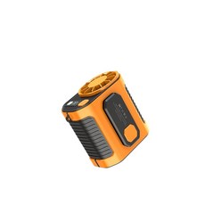 GOODADA 캠핑 및 야외 허리 팬 - 휴대용 벨트 클립온 USB 충전식 100가지 속도 설정 하이킹 여행 스포츠를 위한 핸즈프리 개인 냉각 그린 500796, 주황색, 1개